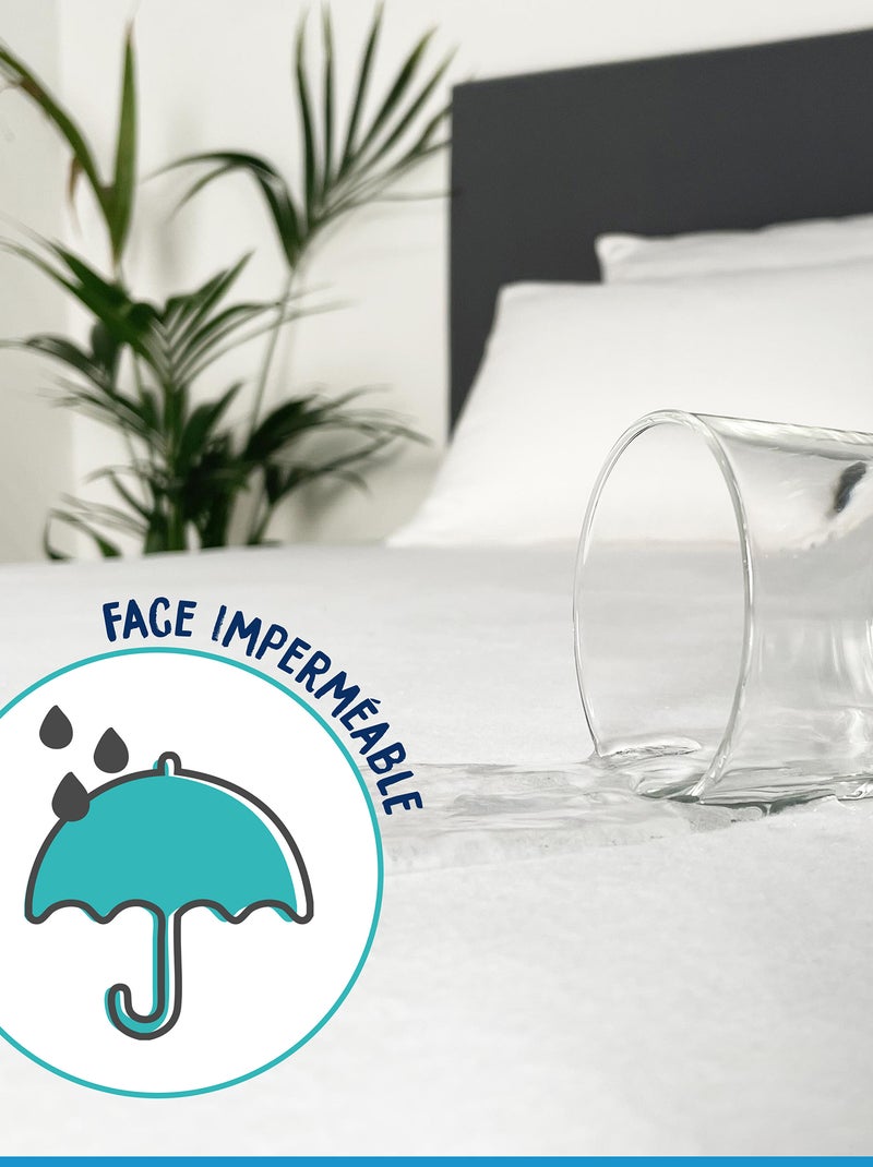 Resguardo de colchão de bebé impermeável BRANCO - Kiabi