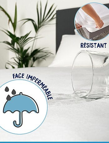 Resguardo de colchão impermeável em felpa