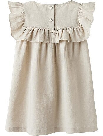 Robe Bege para Menina Name It Alinnen