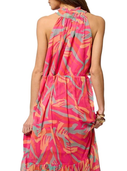 Robe comprida rosa para mulher kaporal vadez - Kiabi