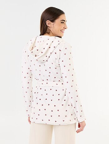 Robe de banho com capuz e bolsos