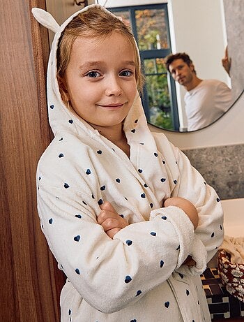 Robe de banho de algodão felpudo