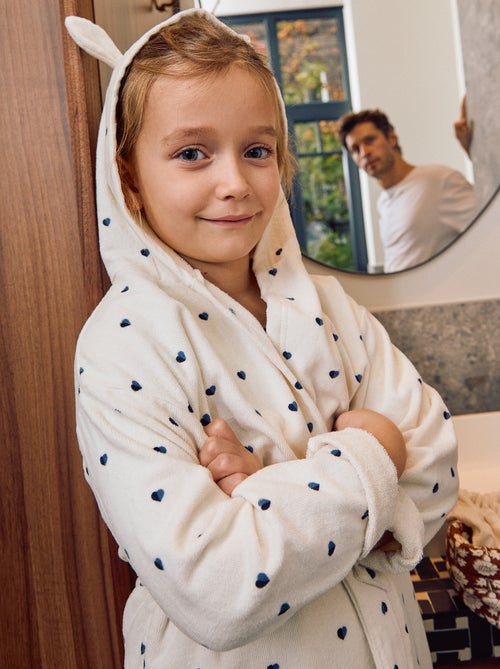 Robe de banho de algodão felpudo - Kiabi