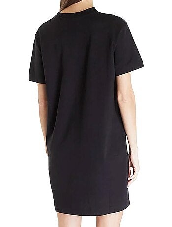 Robe de Cetim Preta Calvin Klein Jeans para Mulher