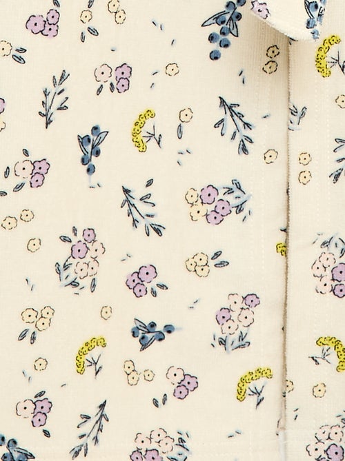 Robe de Chambre estampada em algodão felpudo - Kiabi