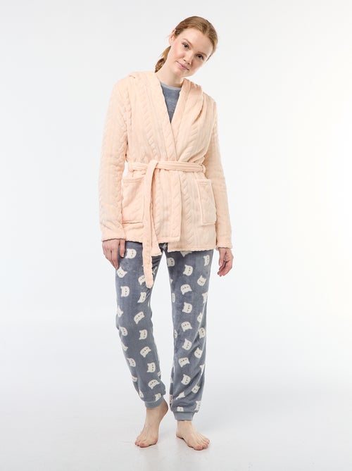 Robe de chambre macia em polar - Kiabi