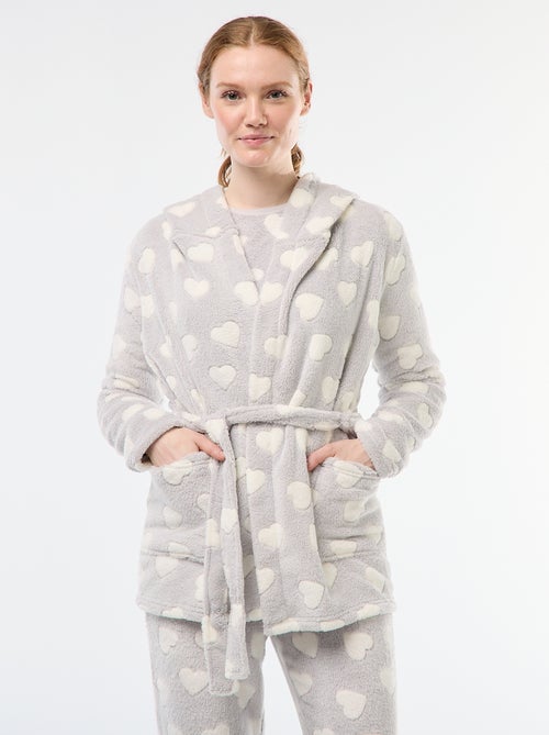 Robe de chambre macia em polar - Kiabi