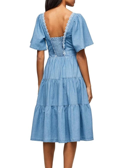 Robe de Ganga Pepe Jeans Aitana para Mulher - Kiabi Robe de Ganga Pepe Jeans Aitana para Mulher - Kiabi