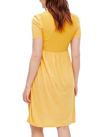 Robe de Gravidez Amarela para Mulher Mamalicious Lina