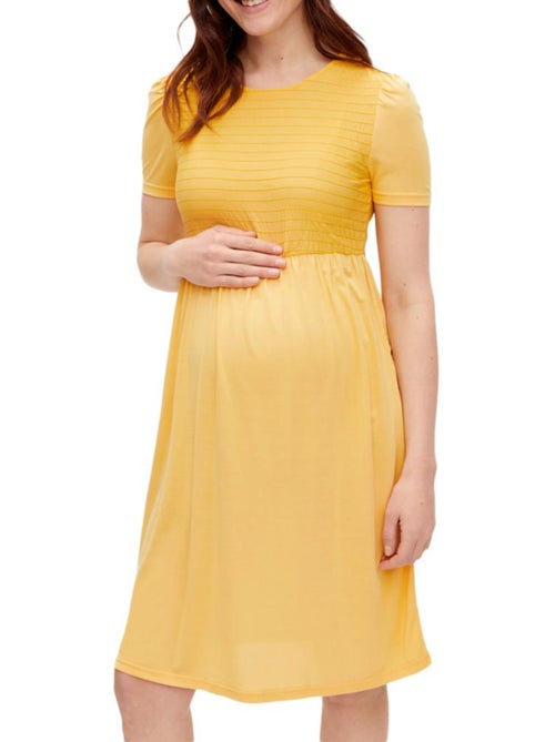 Robe de Gravidez Amarela para Mulher Mamalicious Lina - Kiabi Robe de Gravidez Amarela para Mulher Mamalicious Lina - Kiabi