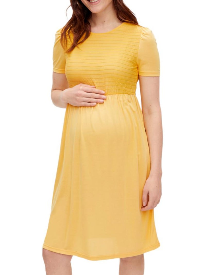 Robe de Gravidez Amarela para Mulher Mamalicious Lina Amarelo - Kiabi