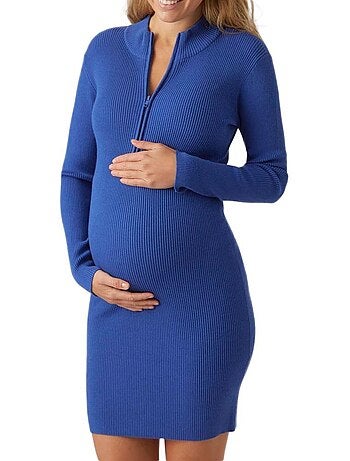 Robe de Gravidez Azul para Mulher Mamalicious Lena