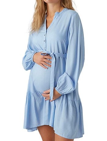 Robe de Gravidez Azul para Mulher Mamalicious Mercy