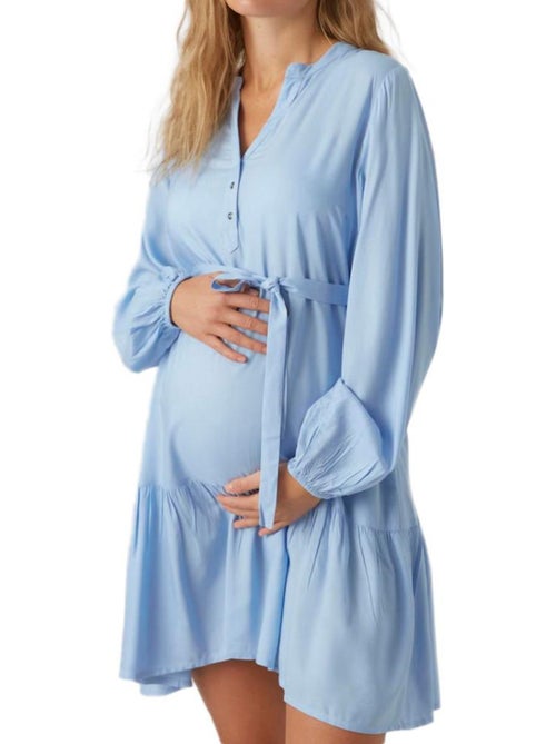 Robe de Gravidez Azul para Mulher Mamalicious Mercy - Kiabi