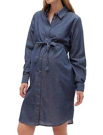 Robe de Gravidez Azul para Mulher Mamalicious Natalia