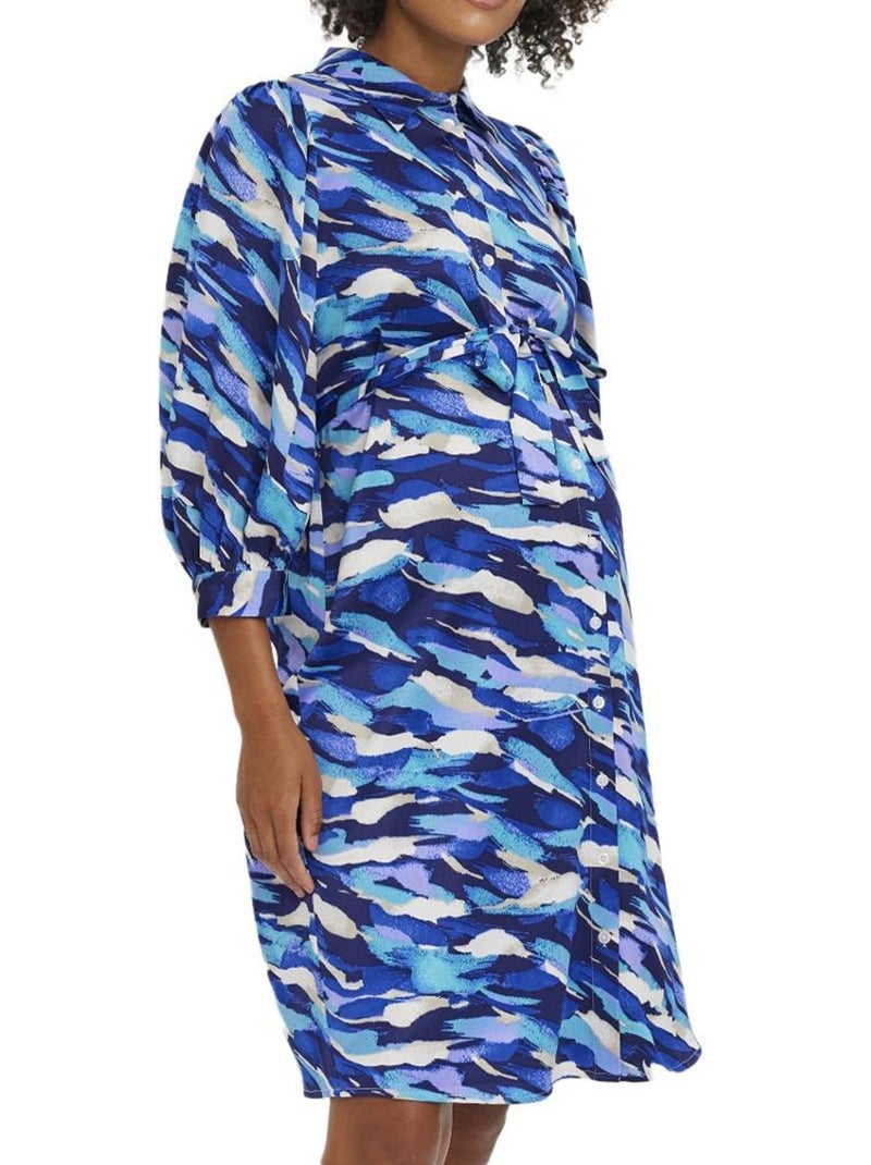 Robe de Gravidez Azul Vero Moda Maternity Kleo para Mulher Azul - Kiabi