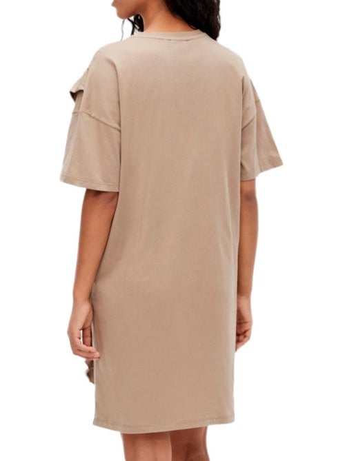 Robe de Gravidez Bege para Mulher Mamalicious Kaisy Vita - Kiabi Robe de Gravidez Bege para Mulher Mamalicious Kaisy Vita - Kiabi