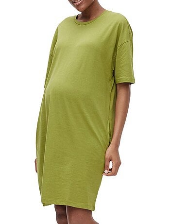 Robe de Gravidez Verde Vero Moda Monella para Mulher