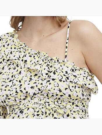 Robe de Gravidez Vero Moda Lea Amarelo e Preto para Mulher