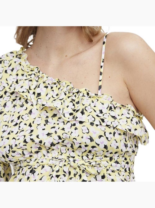 Robe de Gravidez Vero Moda Lea Amarelo e Preto para Mulher - Kiabi Robe de Gravidez Vero Moda Lea Amarelo e Preto para Mulher - Kiabi