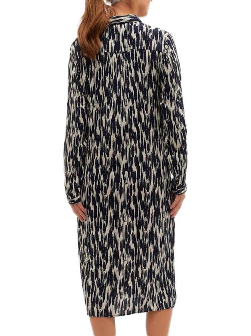 Robe de Gravidez Vero Moda Maternity Joy em Preto/Cru para Mulher - Kiabi Robe de Gravidez Vero Moda Maternity Joy em Preto/Cru para Mulher - Kiabi