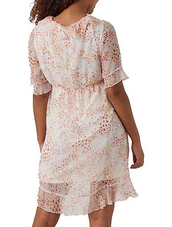 Robe de grossesse branca para mulher vero moda maternity kaya