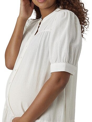 Robe de grossesse branca para mulher vero moda maternity milan
