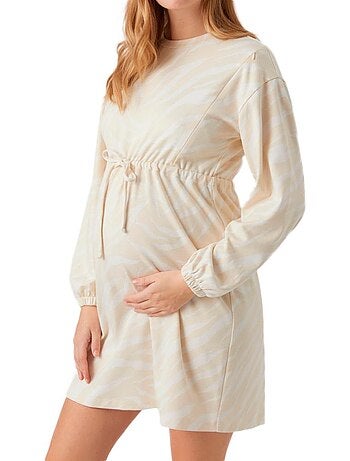 Robe de Grossesse Mamalicious Yates Mary Bege para Mulher