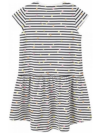 Robe de Menina Name it Frida Branca às Riscas