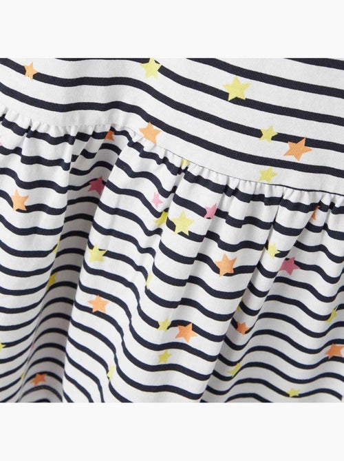 Robe de Menina Name it Frida Branca às Riscas - Kiabi Robe de Menina Name it Frida Branca às Riscas - Kiabi