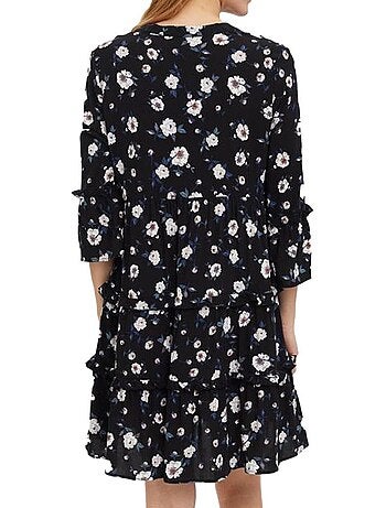 Vero moda easy: robe branca com flores para mulher