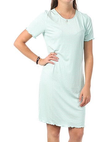 Robe de Mulher Vero Moda Madi Jill Turquesa com Padrões