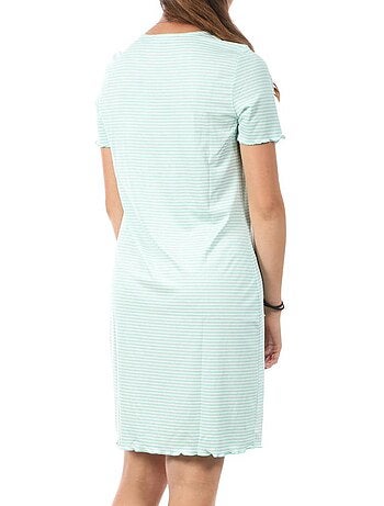 Robe de Mulher Vero Moda Madi Jill Turquesa com Padrões