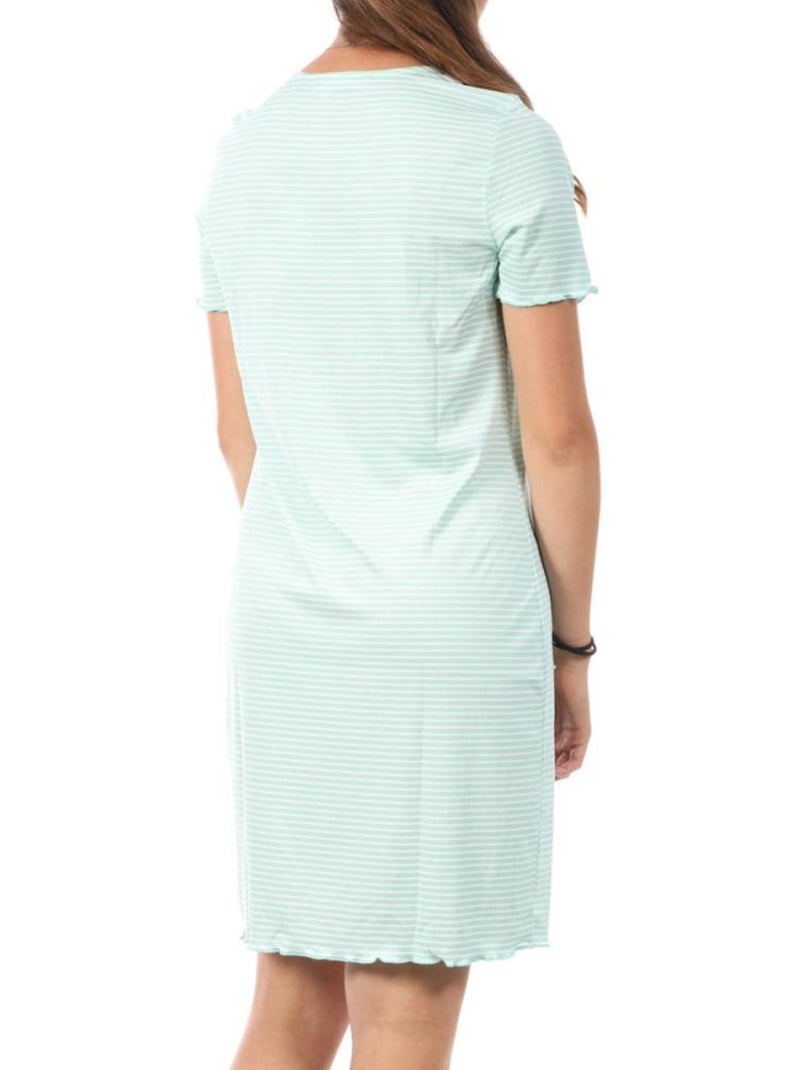 Robe de Mulher Vero Moda Madi Jill Turquesa com Padrões Azul-turquesa - Kiabi