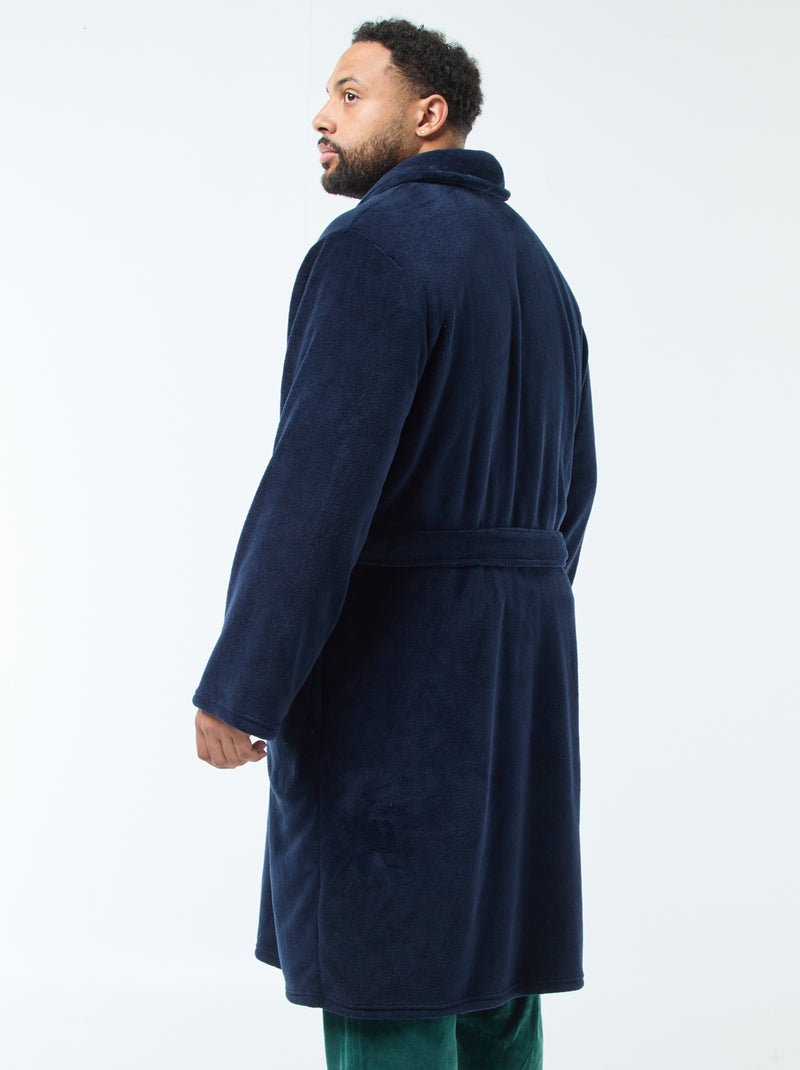 Robe de noite em polar ultramacio Azul - Kiabi