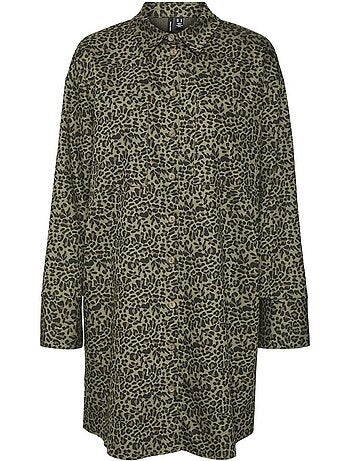 Robe de Quimono Leopardo Caqui para Mulher Vero Moda Edith