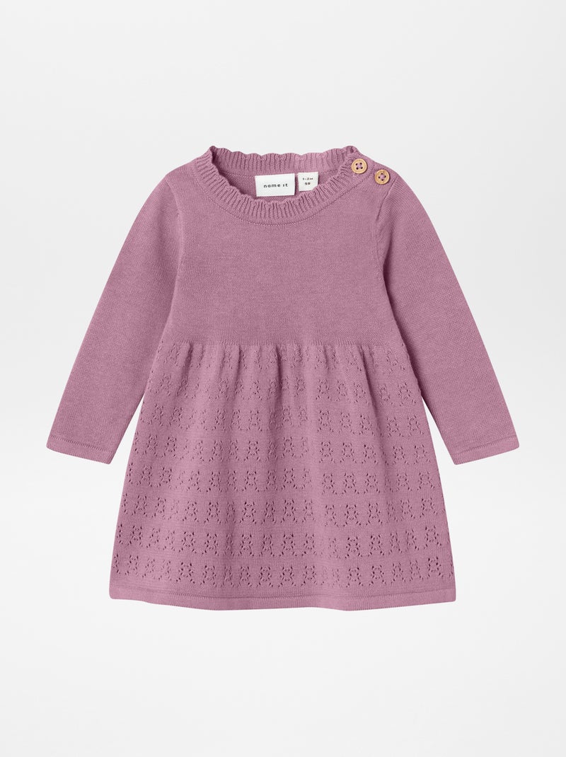 Robe em tricô 'Name it' ROSA - Kiabi