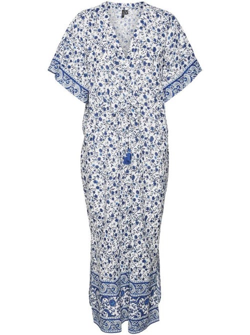 Robe Feminina Vero Moda Ilan Azul e Branca - Kiabi Robe Feminina Vero Moda Ilan Azul e Branca - Kiabi