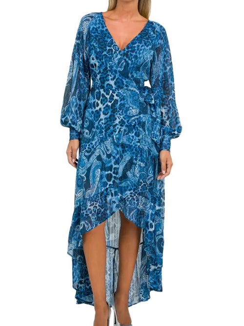 Robe guess nuovo bahia azul com padrões para mulher - Kiabi