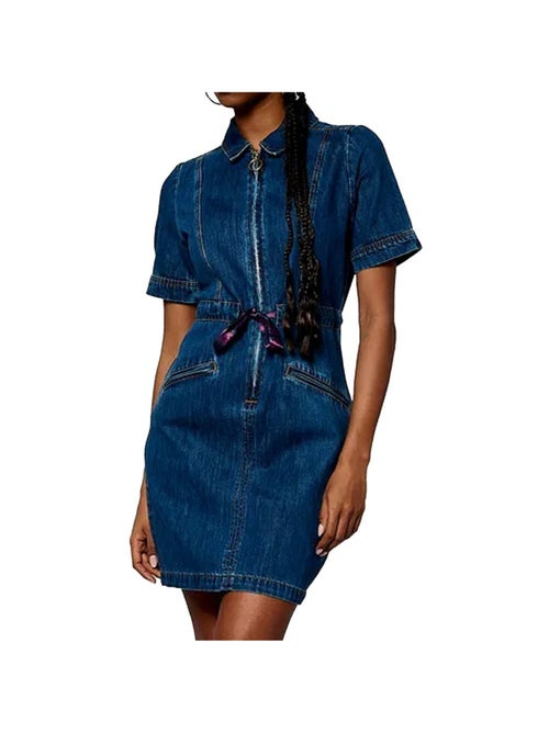 Robe Jeans Azul Médio Kaporal Brat para Mulher - Kiabi Robe Jeans Azul Médio Kaporal Brat para Mulher - Kiabi