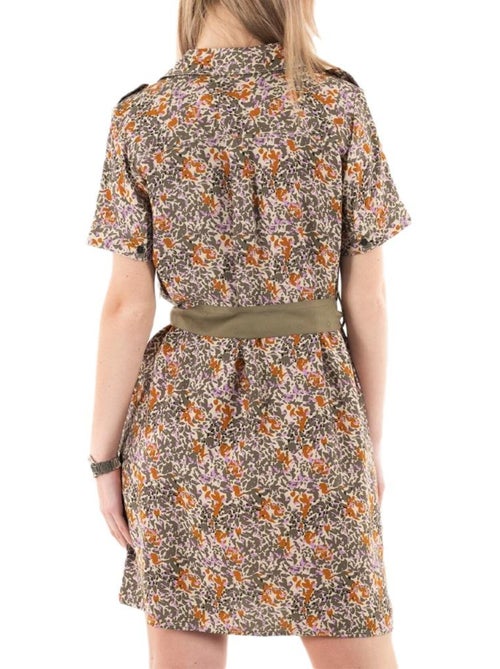 Robe Kaki Floral para Mulher Kaporal COLIN - Kiabi Robe Kaki Floral para Mulher Kaporal COLIN - Kiabi