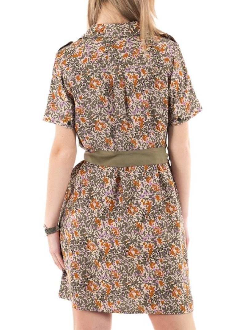 Robe Kaki Floral para Mulher Kaporal COLIN Verde cáqui claro - Kiabi