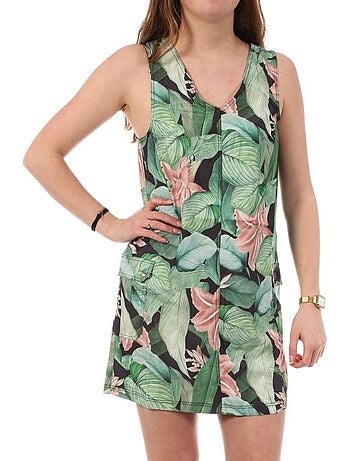 Robe Kaporal Benae Verde e Rosa para Mulher