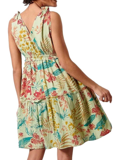 Robe Kaporal Crisse Verde com Padrões para Mulher - Kiabi