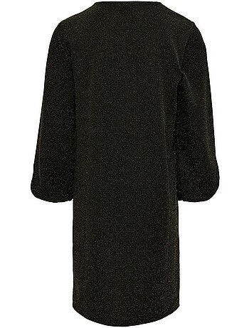 Robe Kids Only Queen para Menina Preta/Dourada