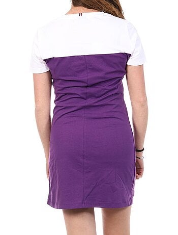 Robe Le Coq Sportif Spe para Mulher Branca e Violeta
