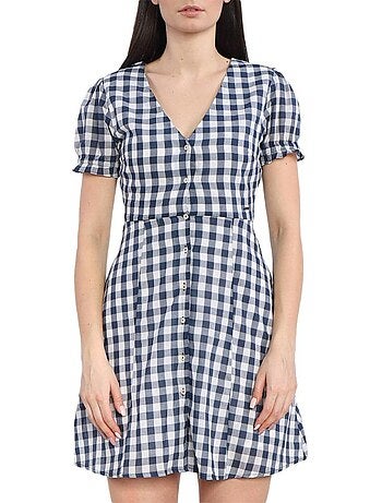 Robe Pepe Jeans Aliyah para Mulher, Branca e Azul-Marinho
