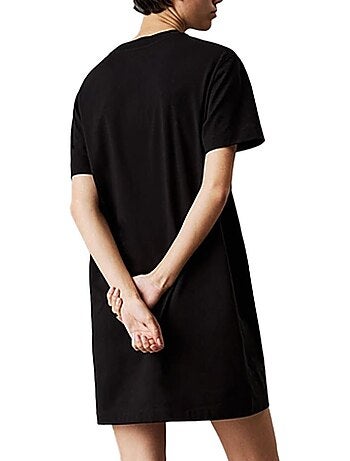 Robe preta gradiente calvin klein jeans para mulher