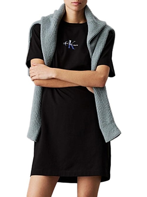 Robe Preta Gradiente Calvin Klein Jeans para Mulher - Kiabi Robe Preta Gradiente Calvin Klein Jeans para Mulher - Kiabi