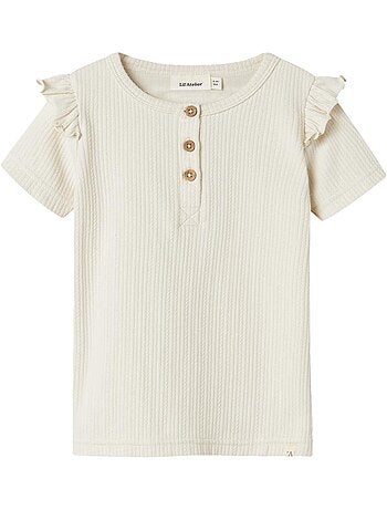 Robe Slim Bege para Menina Lil' Atelier 13240780